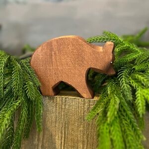 Ostheimer Brown Bear Large Wooden Animal Forest Montessori Woodland Pretend Toy